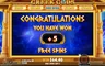Free spins screen