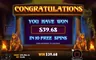 Free spins screen