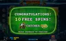 Free spins screen