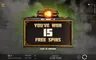 Free spins screen