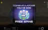 Free spins screen