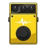 Yellow guitar effects pedal