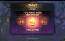 Free spins screen