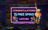 Free spins screen