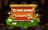 Free spins screen