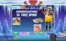 Free spins screen