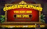 Free spins screen