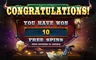 Free spins screen