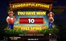 Free spins screen