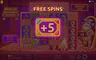 Free spins screen