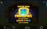 Free spins screen