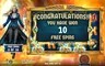 Free spins screen