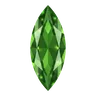 Green marquise gem