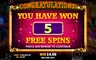Free spins screen