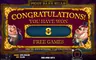 Free spins screen