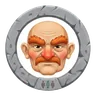 Bald human elder head (higher tier)