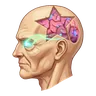Bald human elder head (lower tier)
