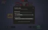 Game settings