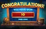 Free spins screen
