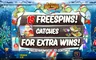 Free spins screen