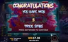 Free spins screen