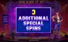 Free spins screen