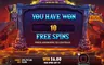 Free spins screen