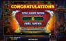 Free spins screen