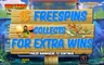 Free spins screen