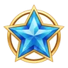 Blue Scatter Star
