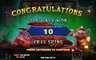 Free spins screen