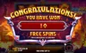 Free spins screen