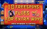 Free spins screen