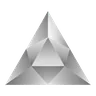 Silver/grey triangle (pyramid)