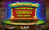 Free spins screen
