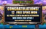 Free spins screen