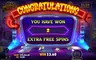 Free spins screen
