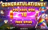 Free spins screen