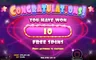 Free spins screen
