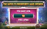 Free spins screen