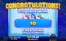 Free spins screen