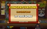 Free spins screen