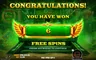 Free spins screen