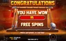 Free spins screen