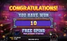 Free spins screen