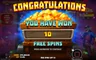 Free spins screen