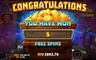 Free spins screen