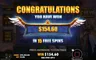 Free spins screen