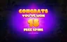 Free spins screen