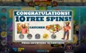 Free spins screen